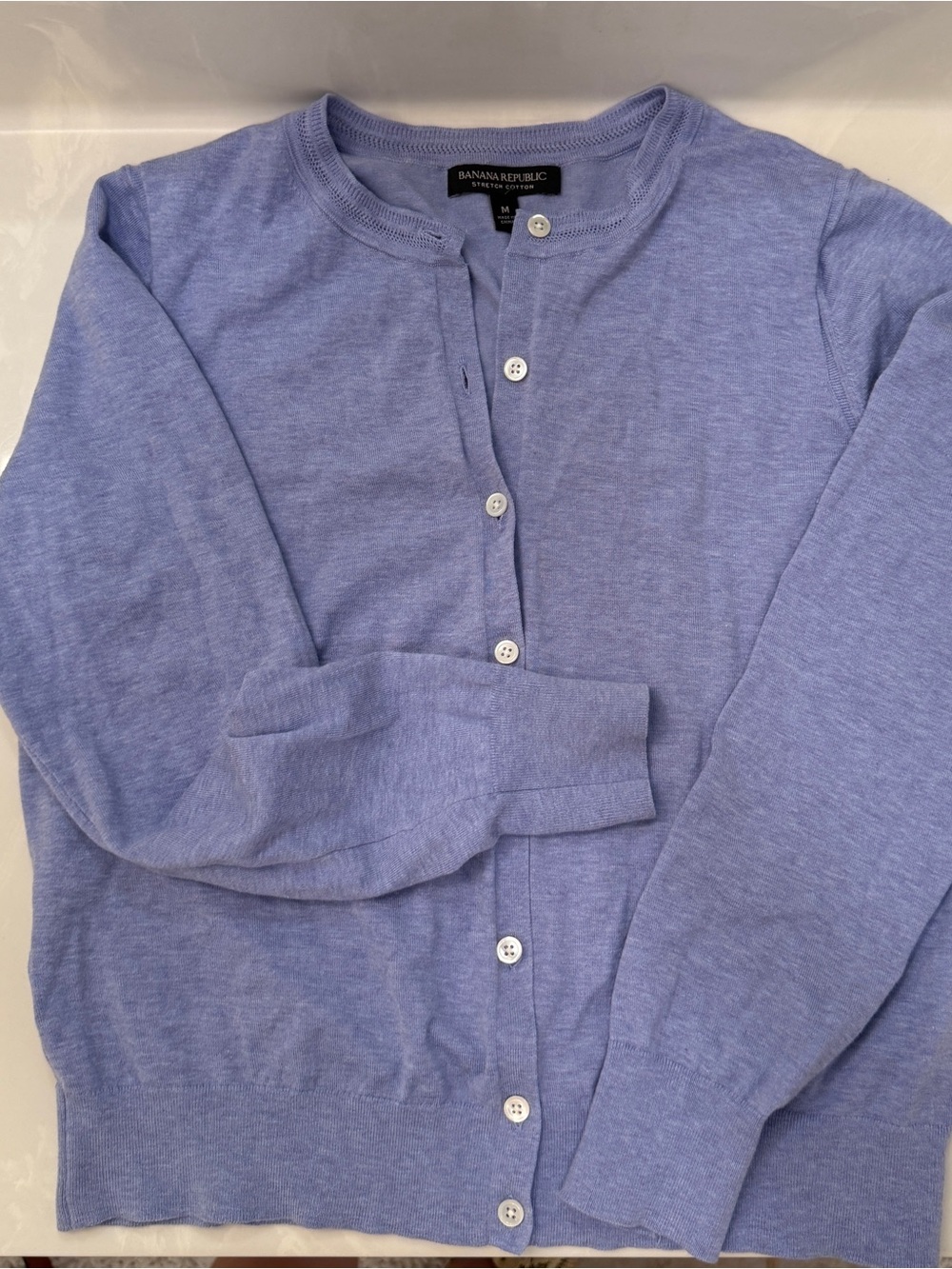 Banana Republic Lilac Button-Up Cardigan Sweater